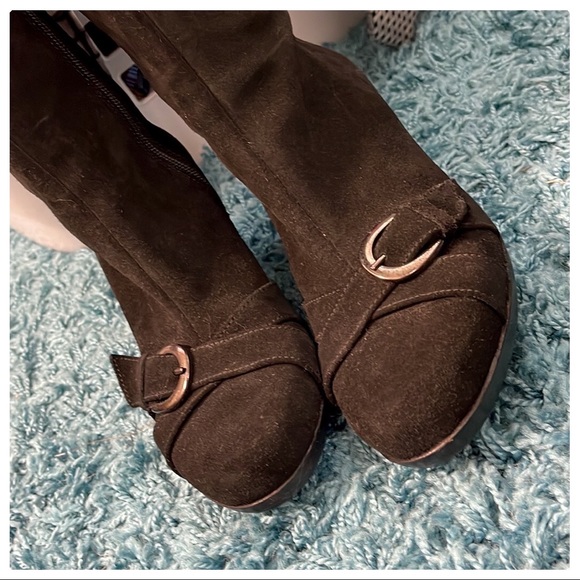 💕Beautiful Tall Black La Canadienne Heeled Boots💕 - Picture 10 of 10